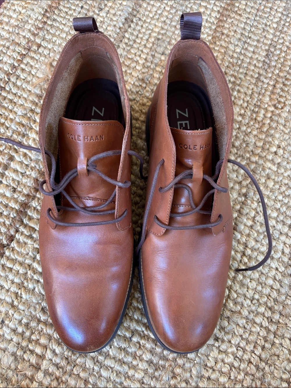 Cole Haan Men's Tan Leather Chukka Boots